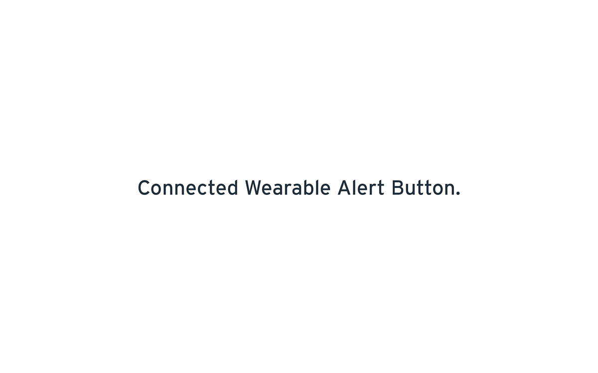 connected Wearable alert button Health security service