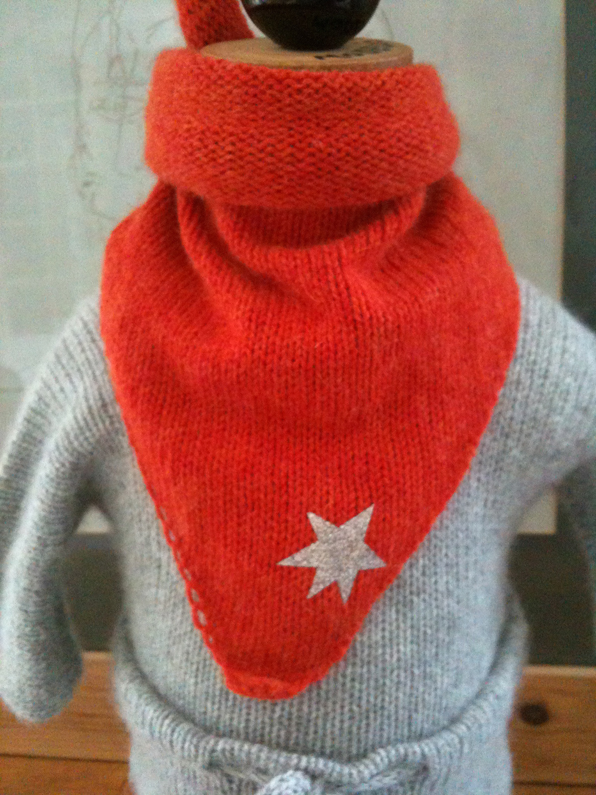babywear handmade knit bonnet Layette