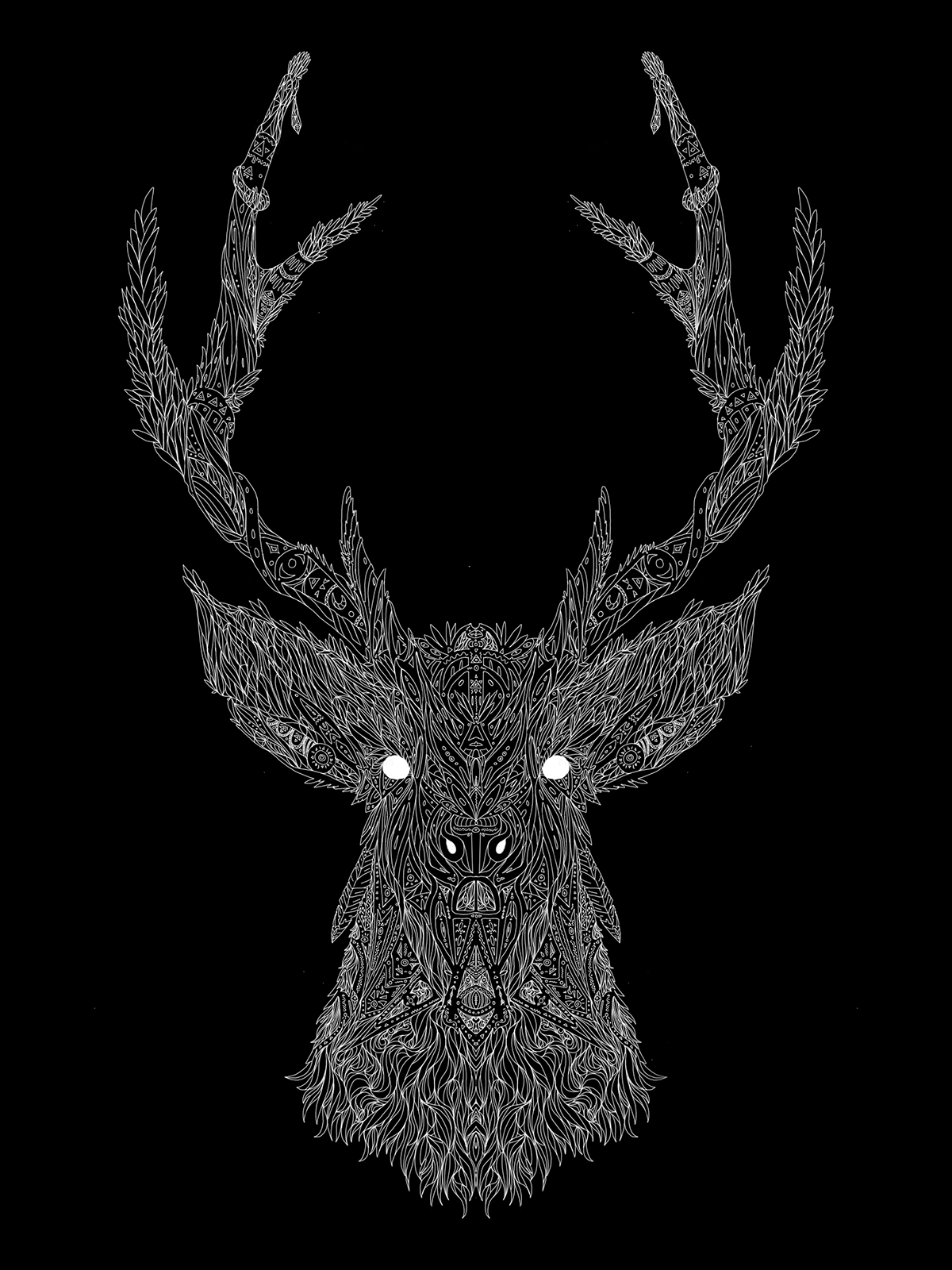 stag photoshop pattern geometry Hipster art details animal creature illuminati gnarly deliciousdesign