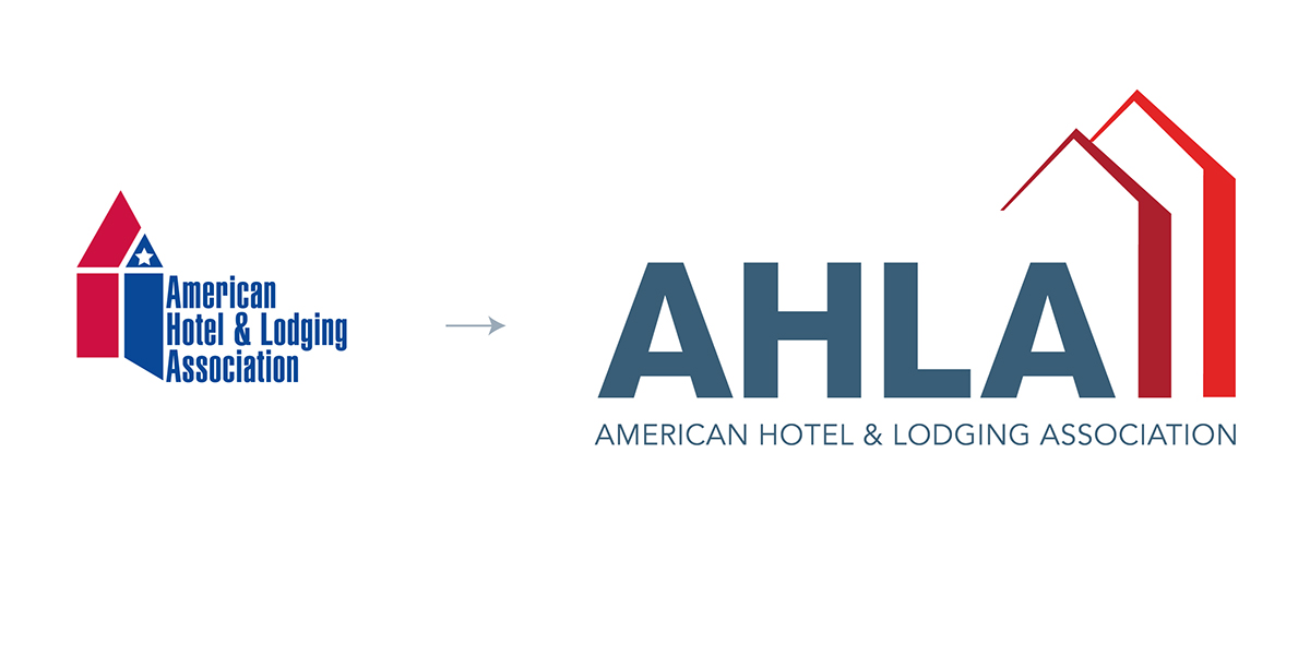 logo Association hotel rebranding identity lodging