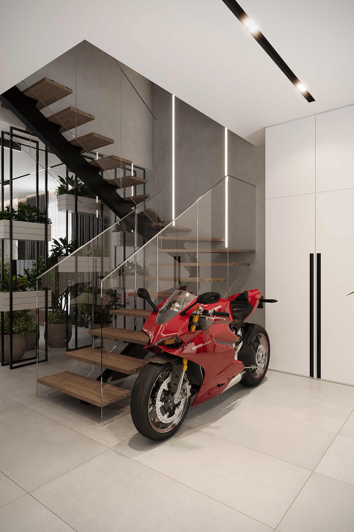 indoor 3ds max corona modern interior design  archviz 3D visualization Render