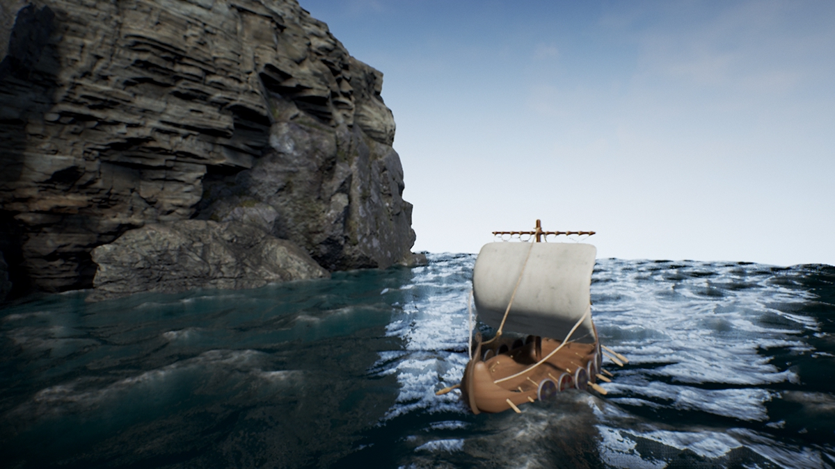 VIKING SHIP 3D Unreal video game UV texturing
