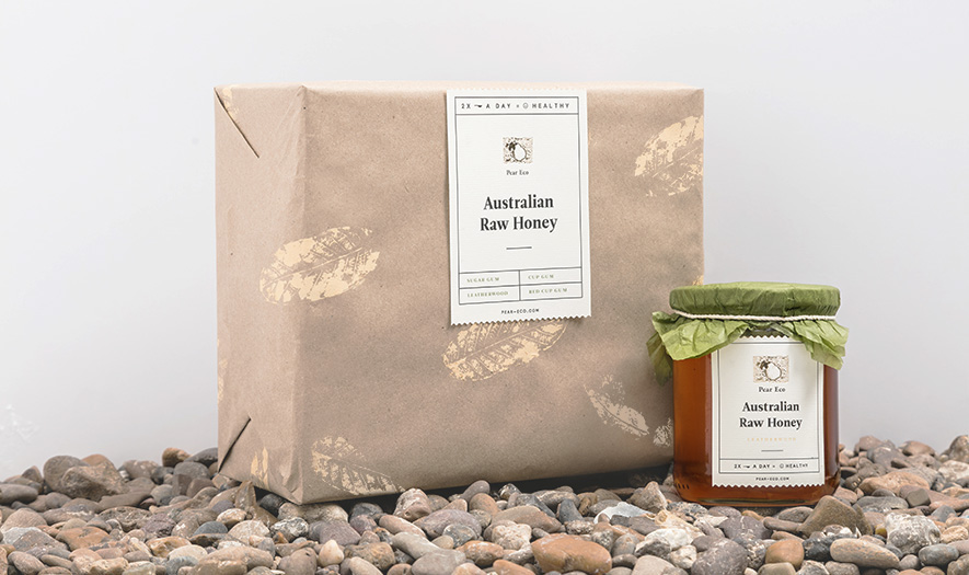 Pear Australian raw honey honey almonds healthy organic taiwaneses craft Quality