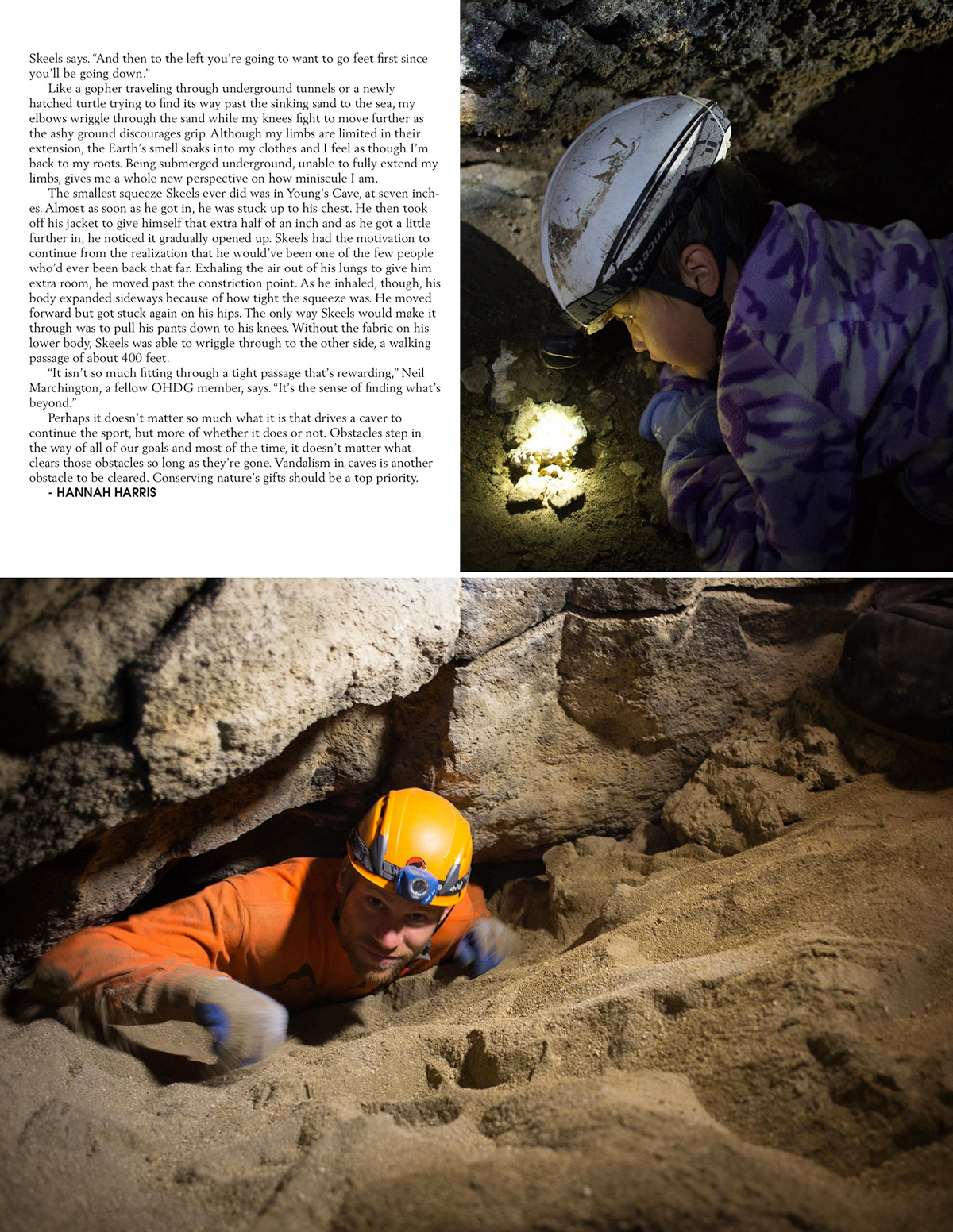 ethos Magazine design design spelunking Caving Cavers spelunk magazine UO University of Oregon