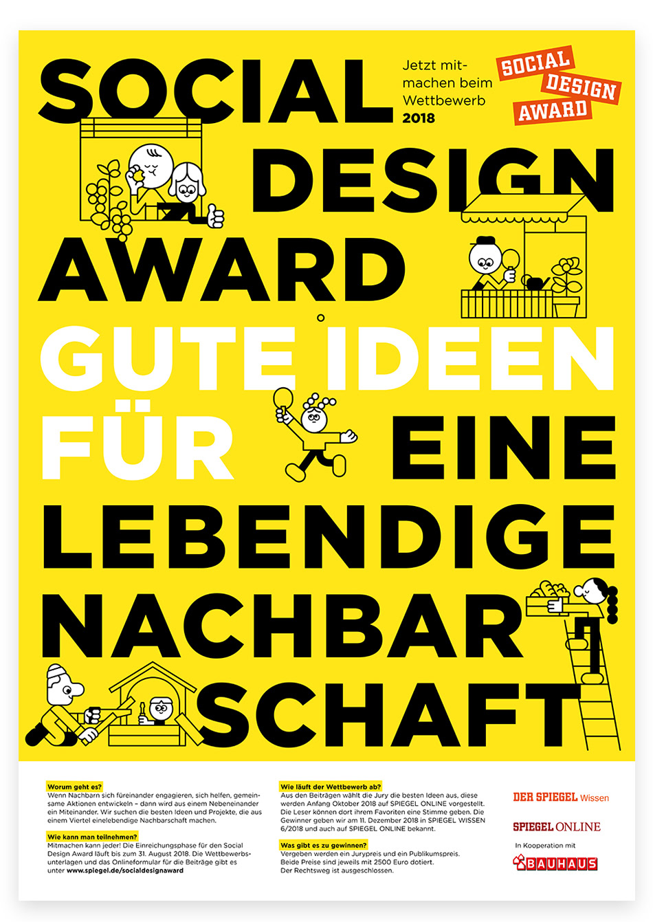 editorial design  ILLUSTRATION  graphic design  print Spiegel Wissen campaign Social Design Award poster Event Campaign