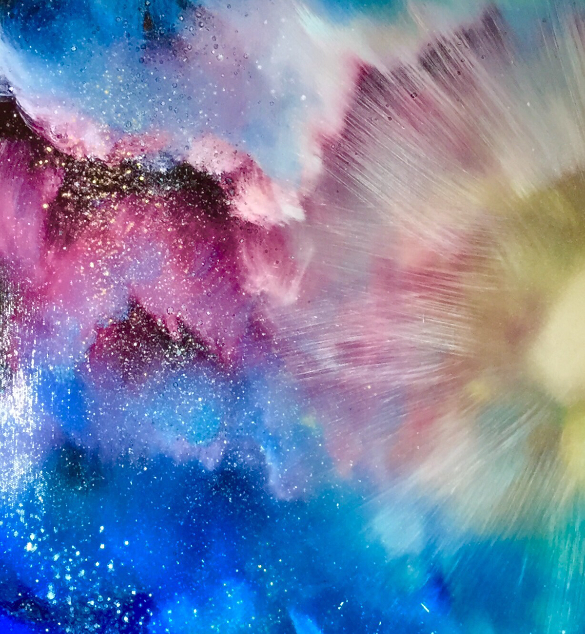 nebula oil paint space universe