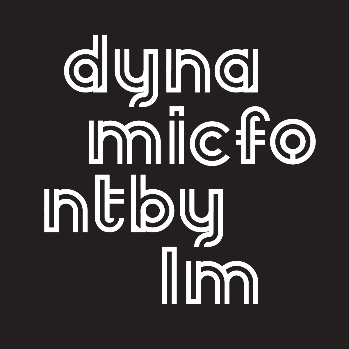 font Dynamic type variation letter Typeface
