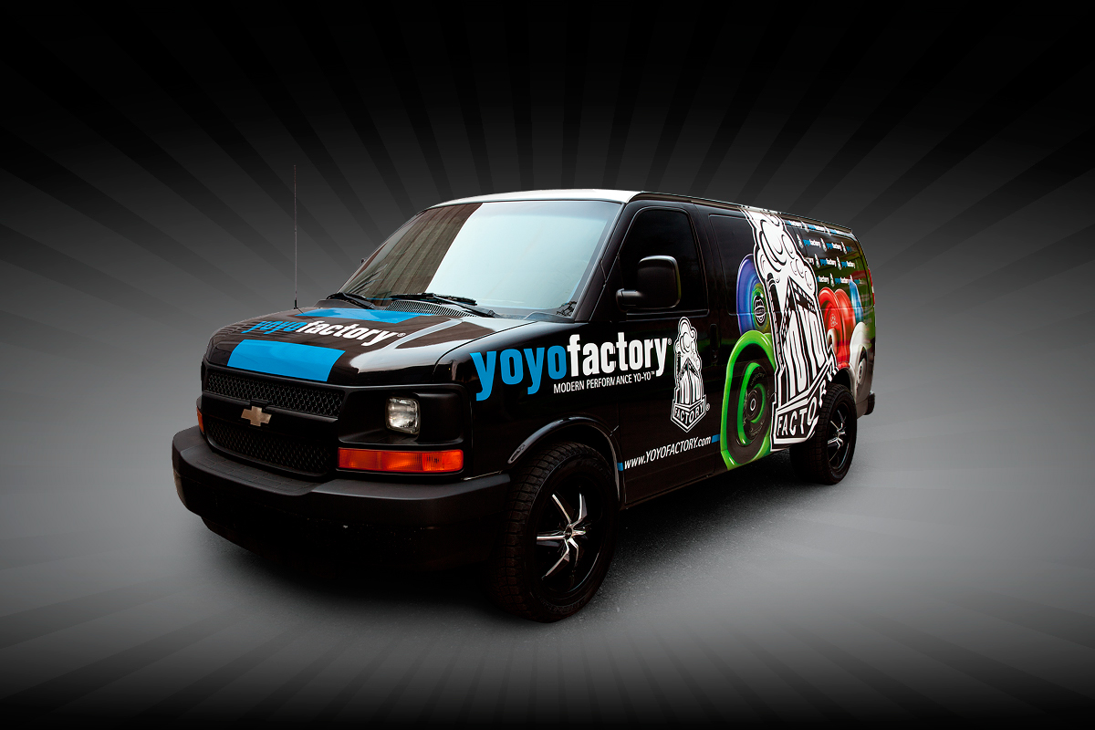 toy yo-yo yoyo Vehicle Wrap Layout print sticker logo