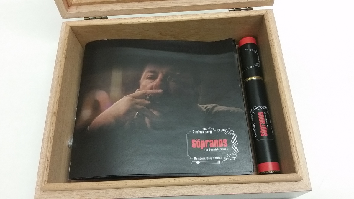 cigar dvd box set humidor packaging design Sopranos THE SOPRANOS