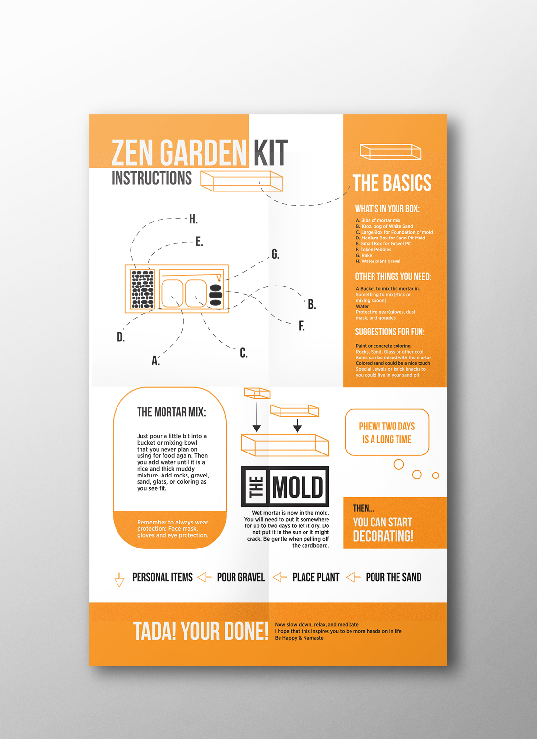 zen garden instructions type relax kit design print graphics