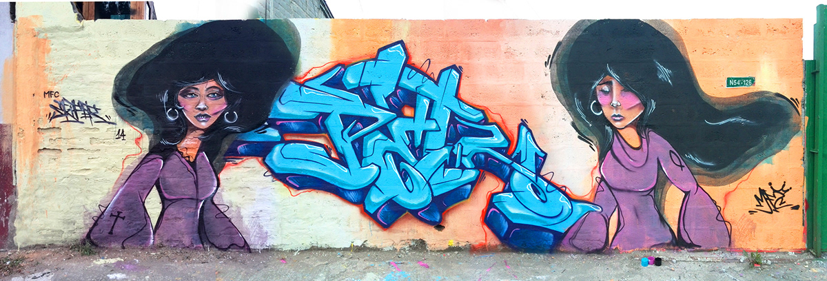 MURALISMO Funk Mujeres skiper mfc lettering wildstyle
