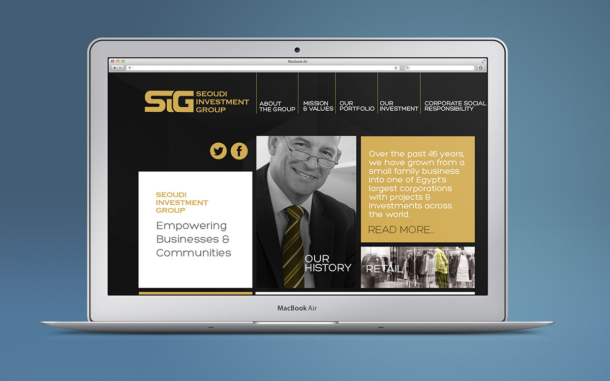 Website design Sig Investment egypt