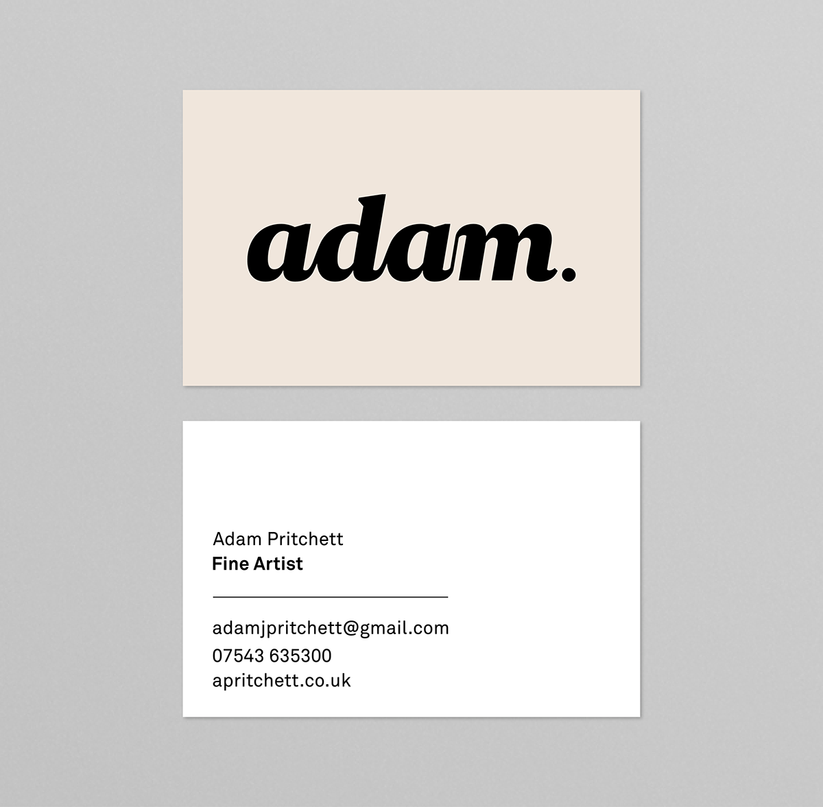 mark logo identity business card fine artist