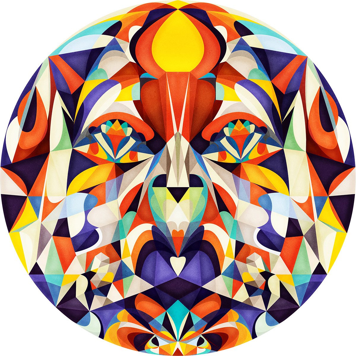 abstract Mandala geometric digital anai greog