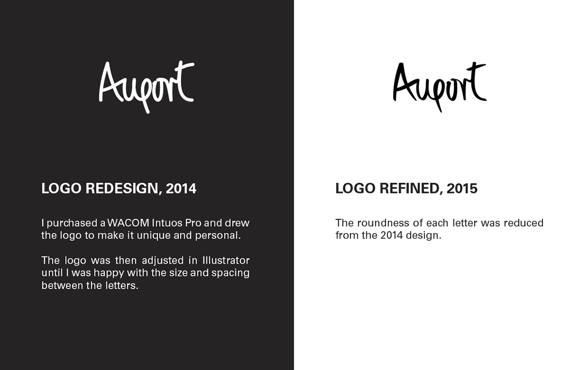 branding  Rebrand brand logo initials type modern simple allport colours