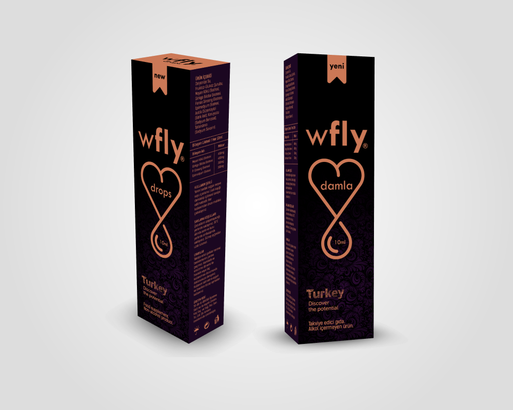 W-FLY Drops Packaging design drops woman products