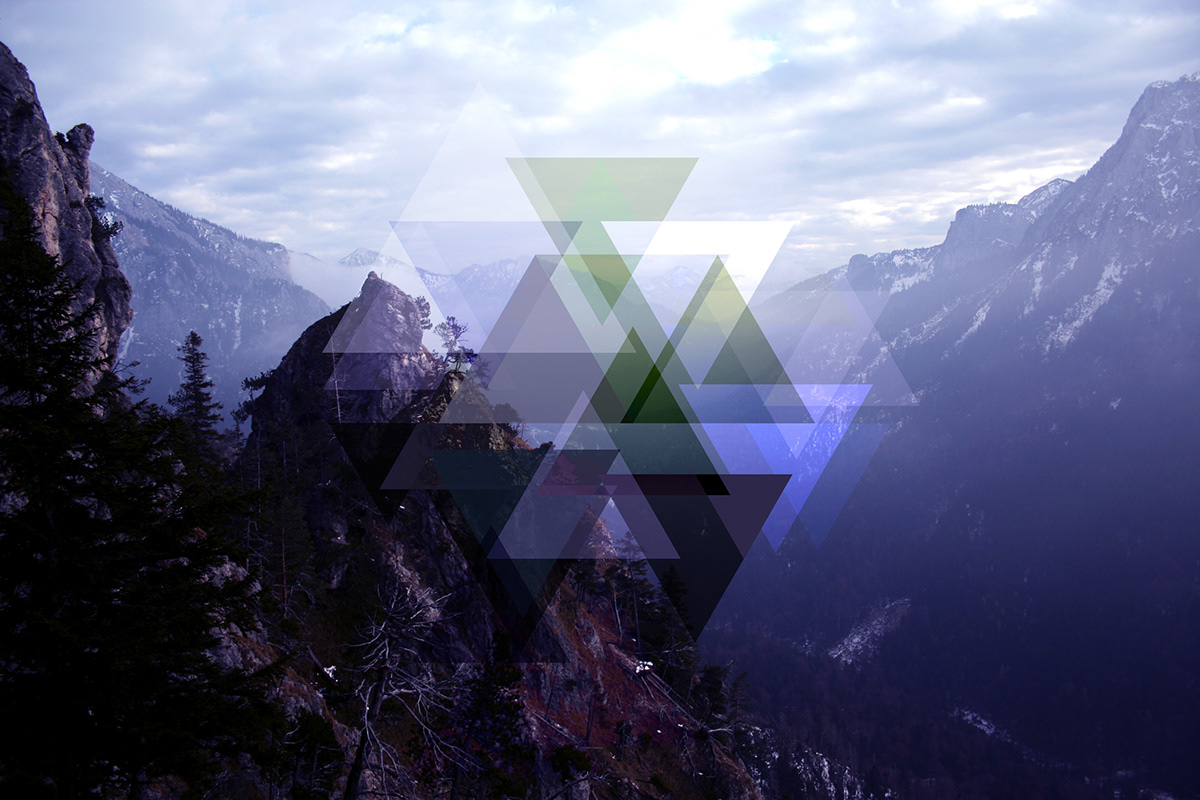 mountains Prisms  geometry  colors  Photography germany