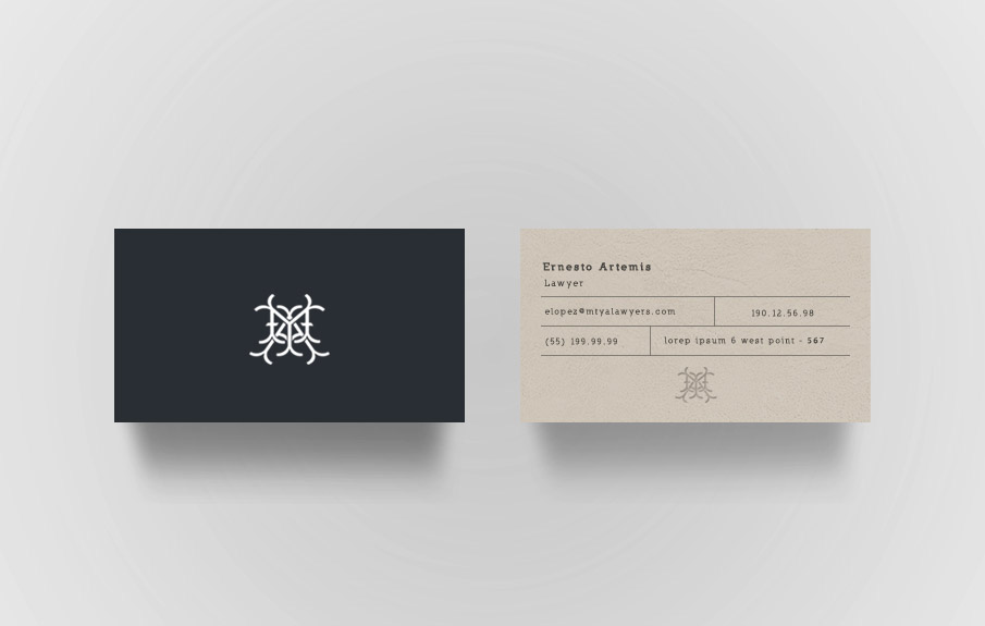 Business Cards cards card branding  business logo Collection brands minimal monograms