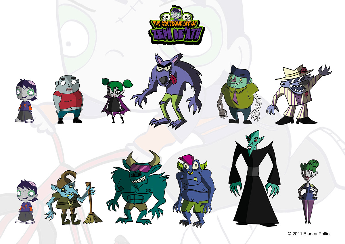 animation bible  pre-production  zombie  Monsters   animation  cartoon  tv  children dark