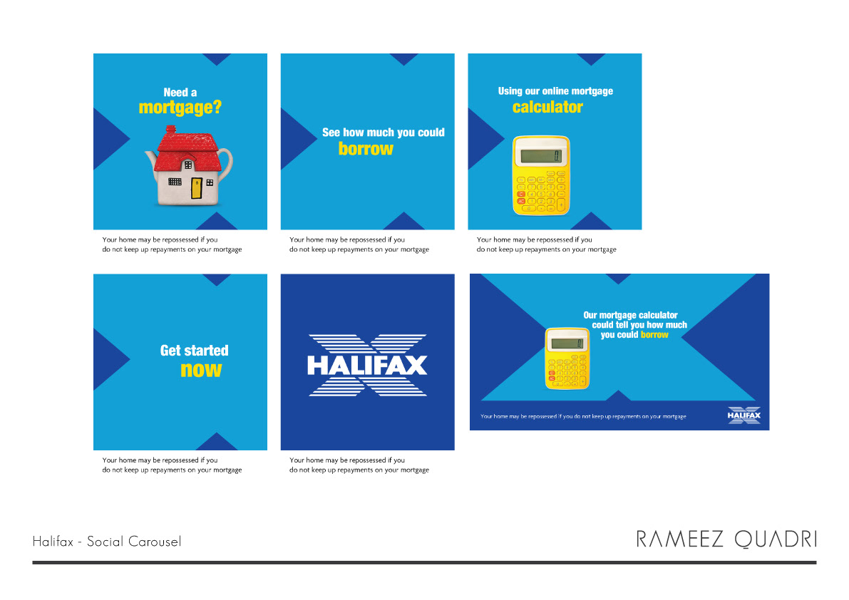 graphic design  design halifax Bank digital design banners animation  Storyboards
