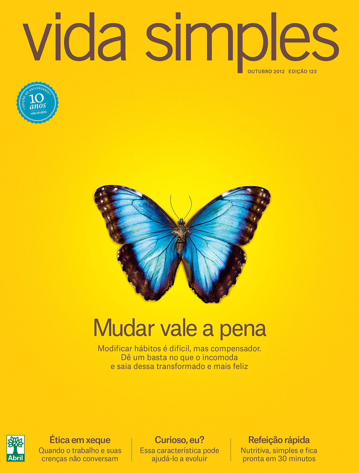 Adobe Portfolio editorial cover magazine simple Vida simples vidasimples revista Editora Icon iconic strong image clean Sharp