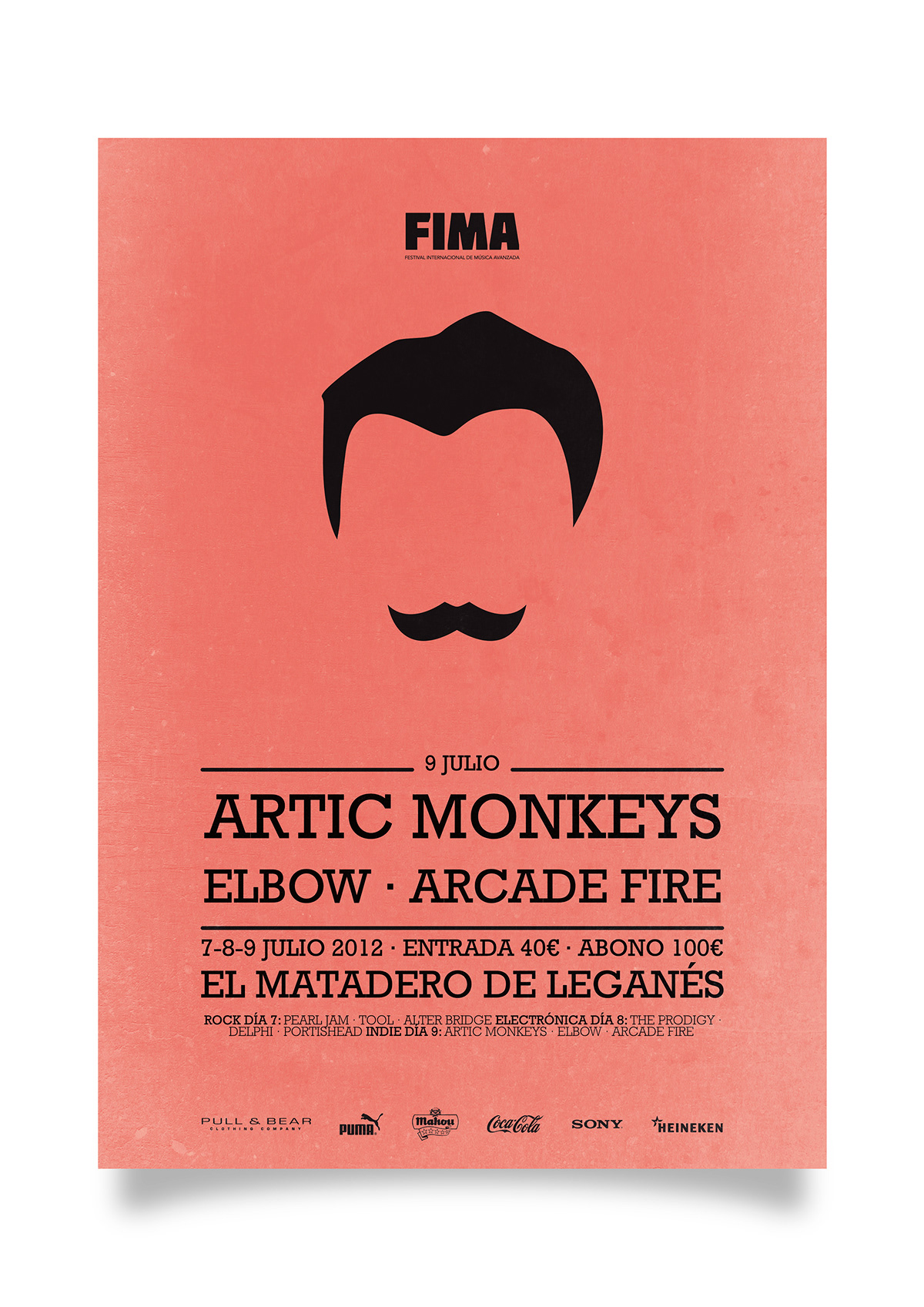 design poster FIMA festival diseño vector rock indie electronic