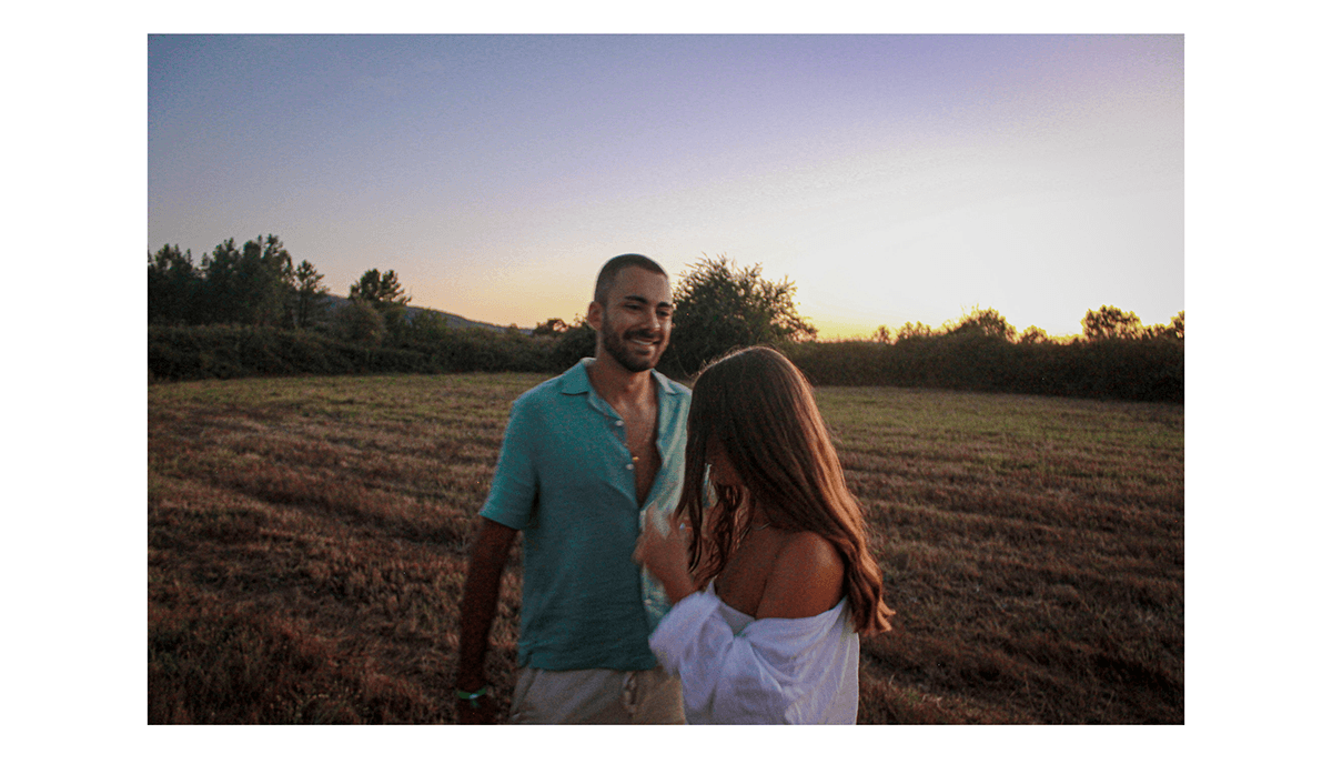couple photography sunset rural portrait intimacy Lovers Blurry sequence movment