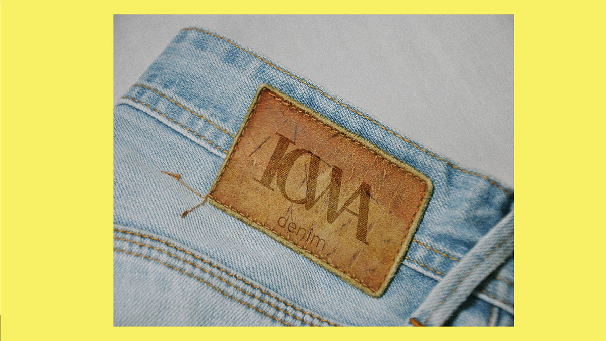 логотип графический дизайн джинсы одежда мода Denim usa фирменный стиль айдентика магазин