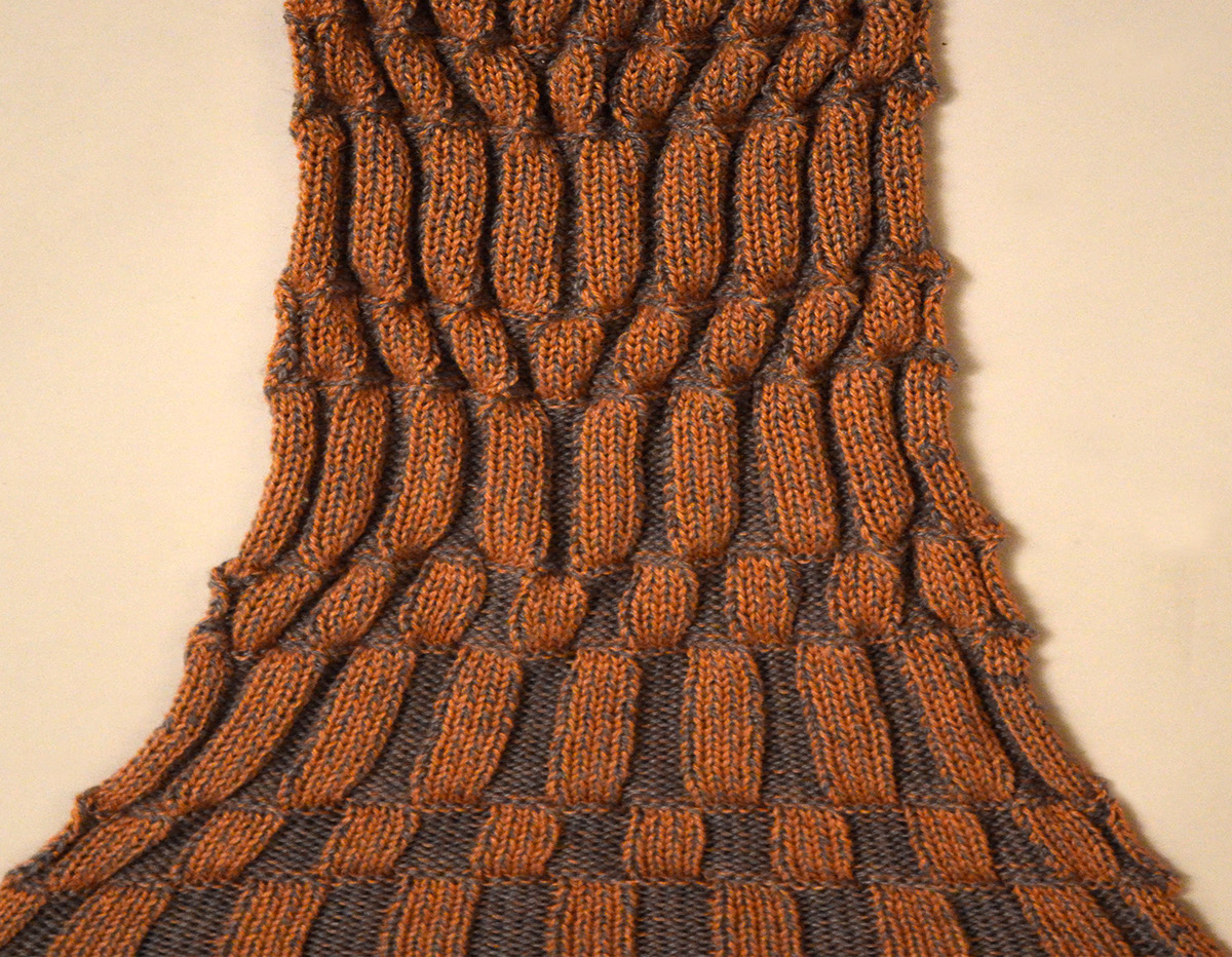 knit knitwear machine knit textile fabric apparel seed pod