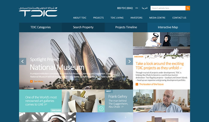 Website corporate Abu Dhabi