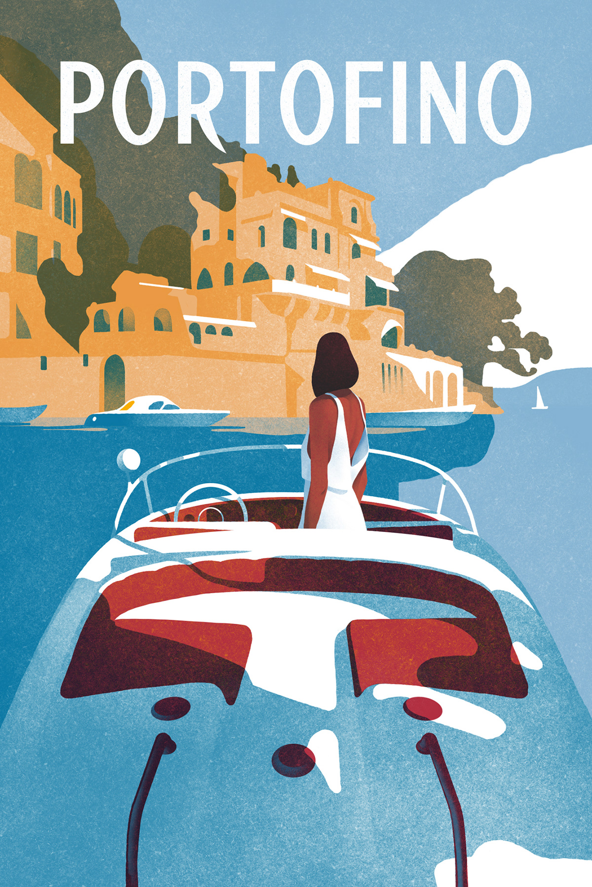 Digital Art  ILLUSTRATION  Italy Landscape lifestyle illustration postcards travel illustration
