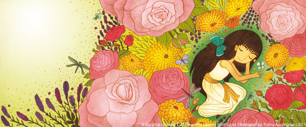 children's book egypt fairy tale Flowers family cute summer Travel Illustrator kids illustration