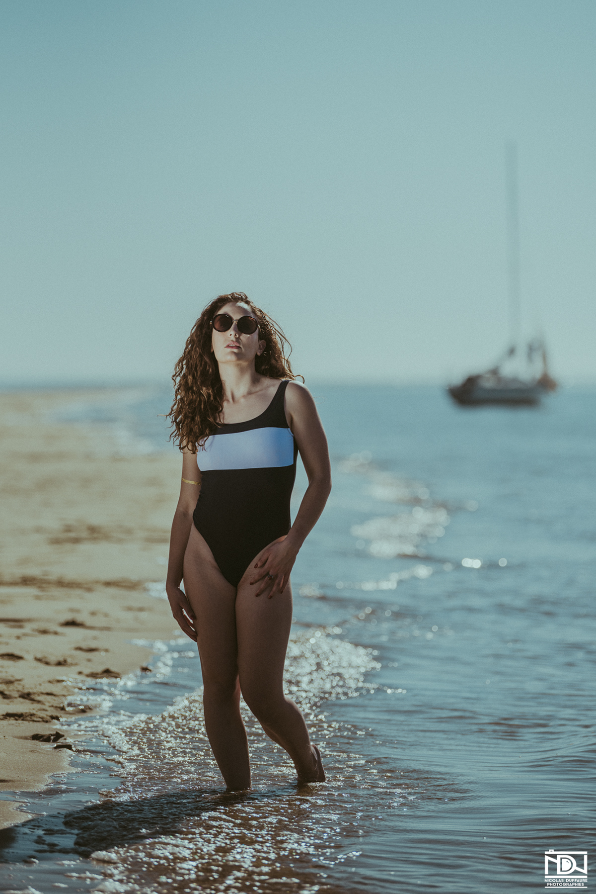 bikini beach Fashion  girl model summer editorial sea france portrait