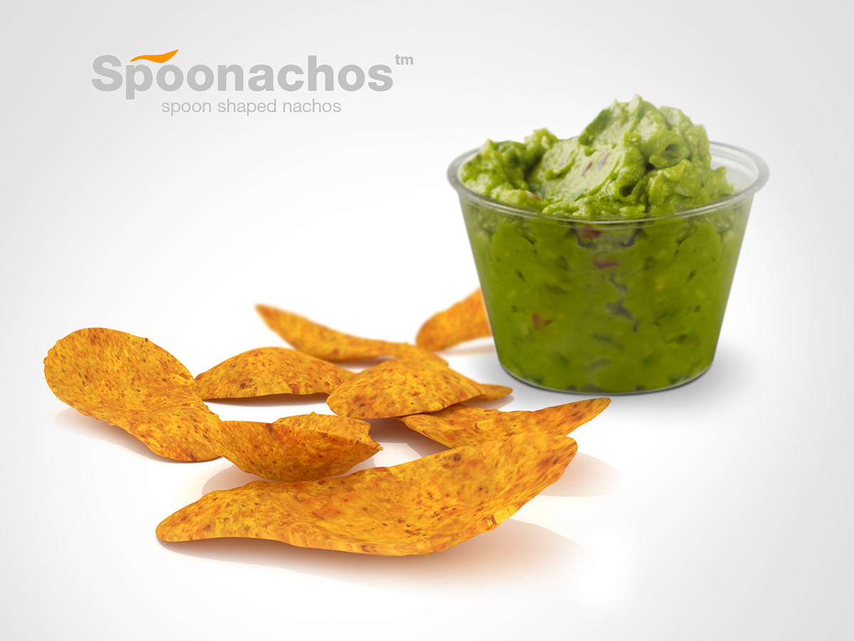 denis denis bostandzic spoon nachos spoonachos denis dsgn concept design designers Food  food design concept food Chilli salsa sauce Mexican Food chips spoon shaped