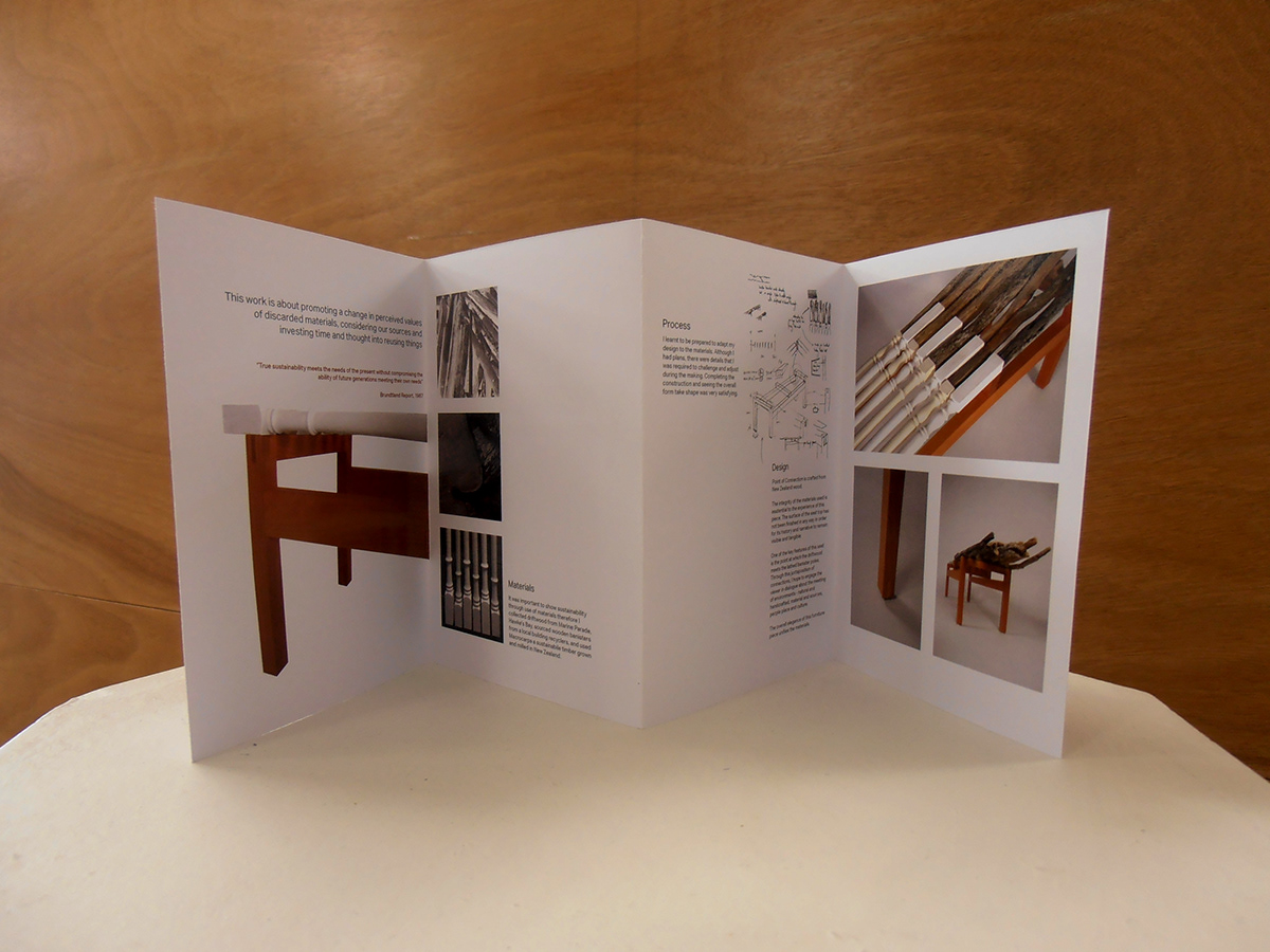 furniture brochure design point of connection tara cooney concertina brochure 