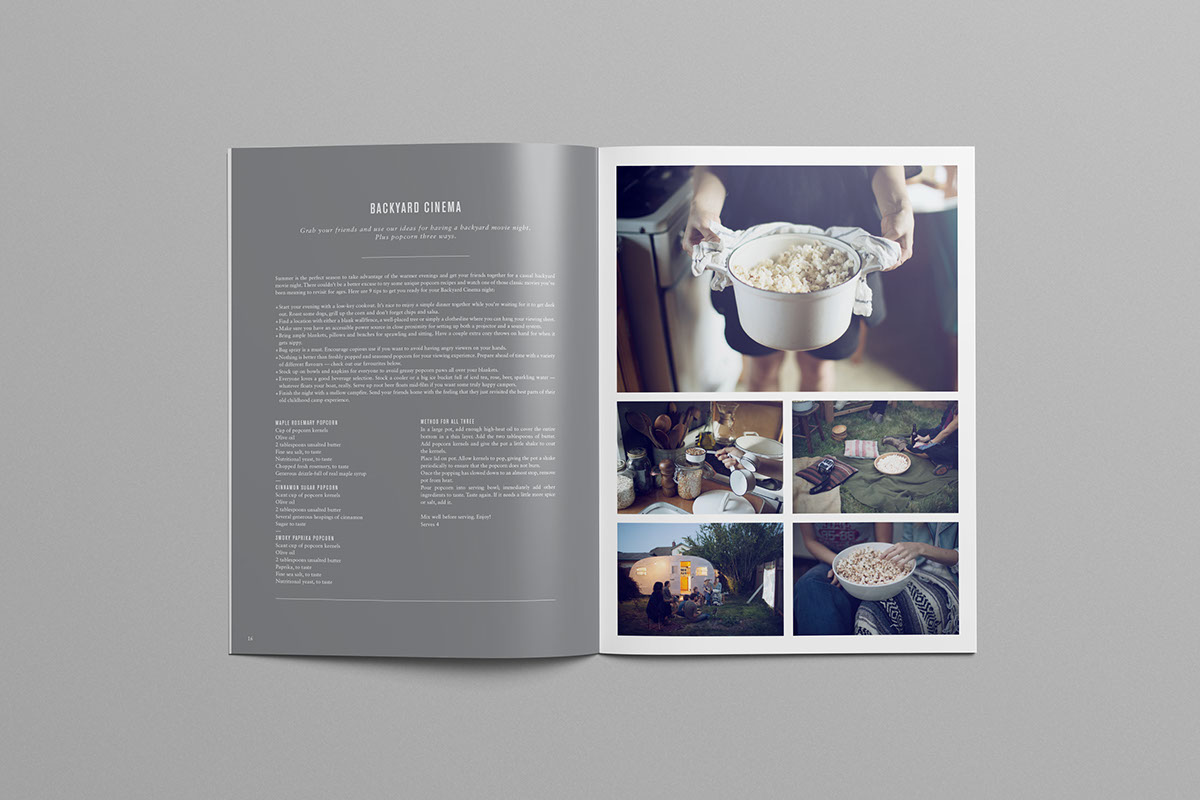 magazine Food  clean minimal lifestyle recipe recipes Layout grid editorial book type white space design