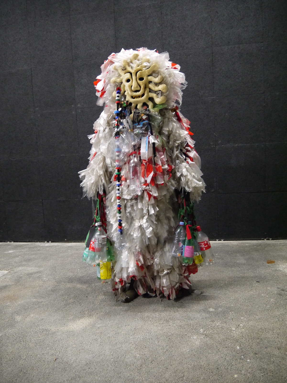 devil plastic resin biodegradable costume sculpture