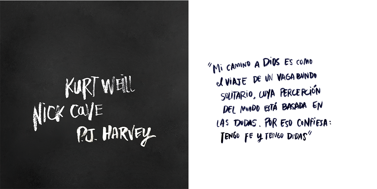 worldtour ArtDirection elisava branding  eterno retorno infinity nick cave PJ Harvey kurt weill concert
