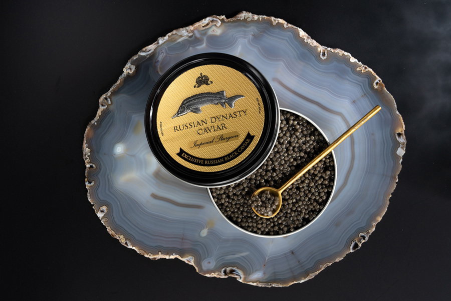 Russian dynasty caviar curvy scroller