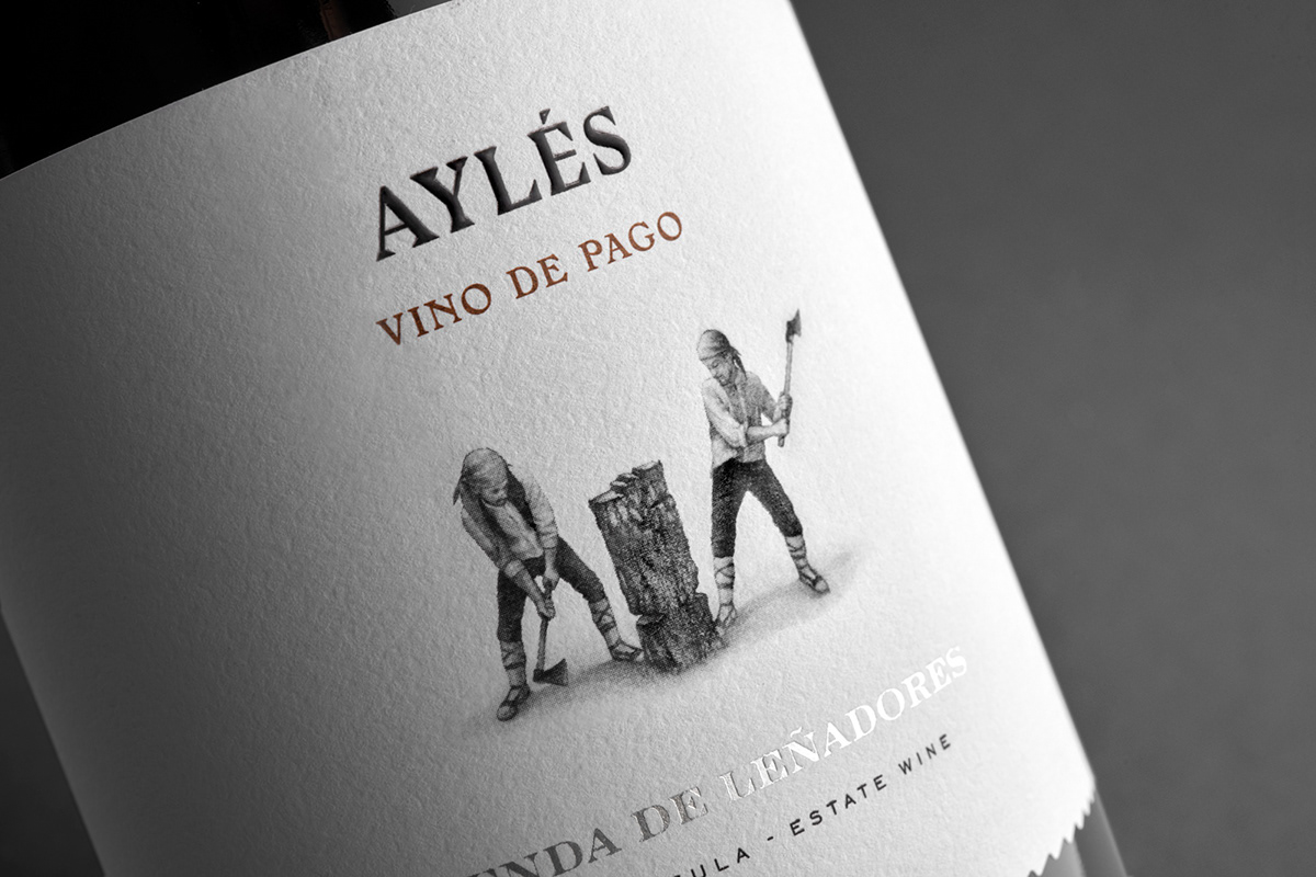 Packaging Labeldesign winedesign Aylés Pago maba
