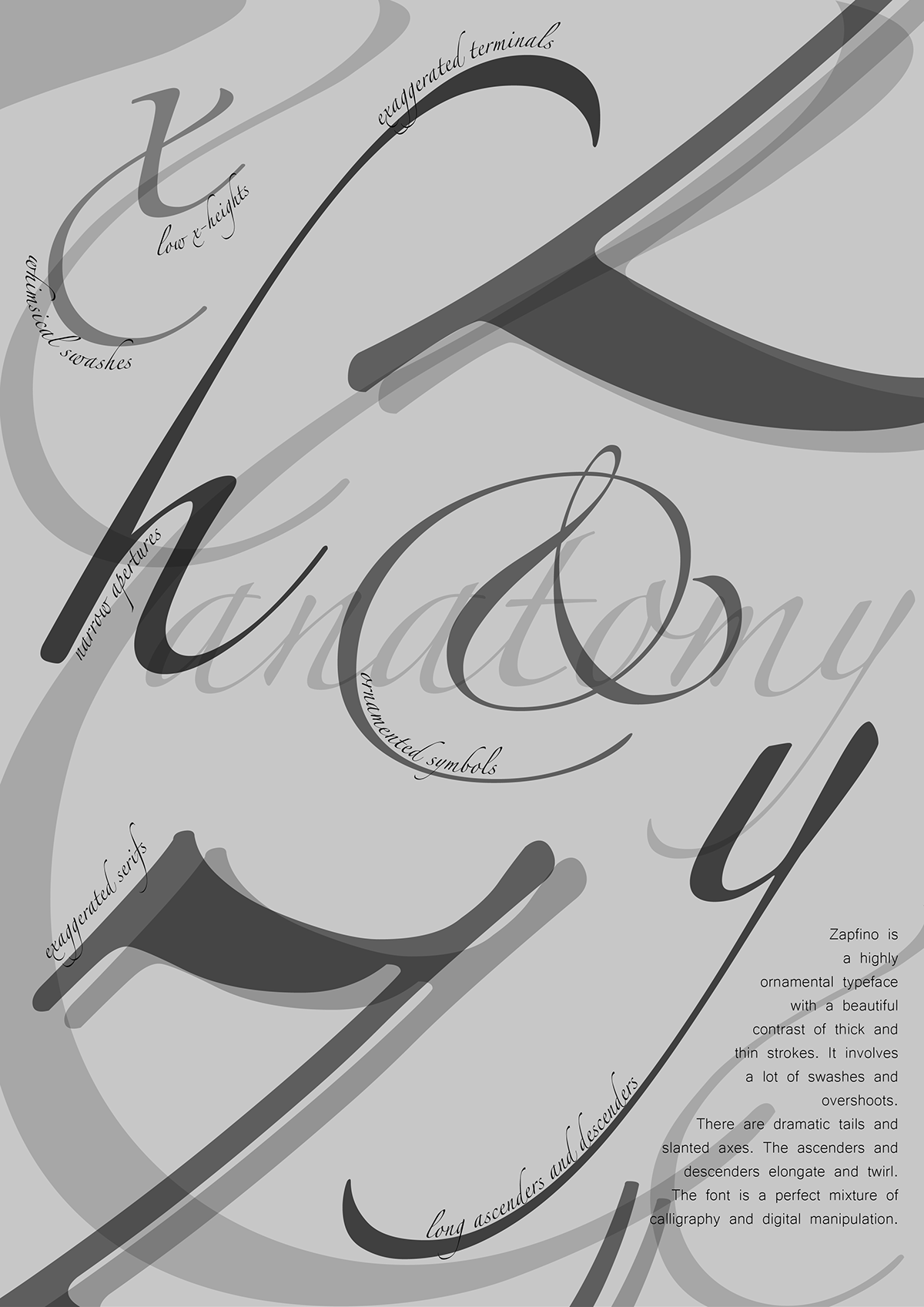Poster Design typefaces zapfino zapfino poster