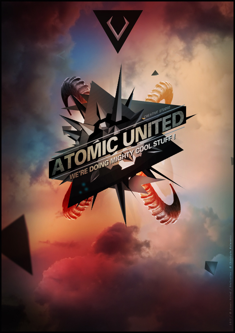 christophe wowlowicz illustrations 3D design art atomic united