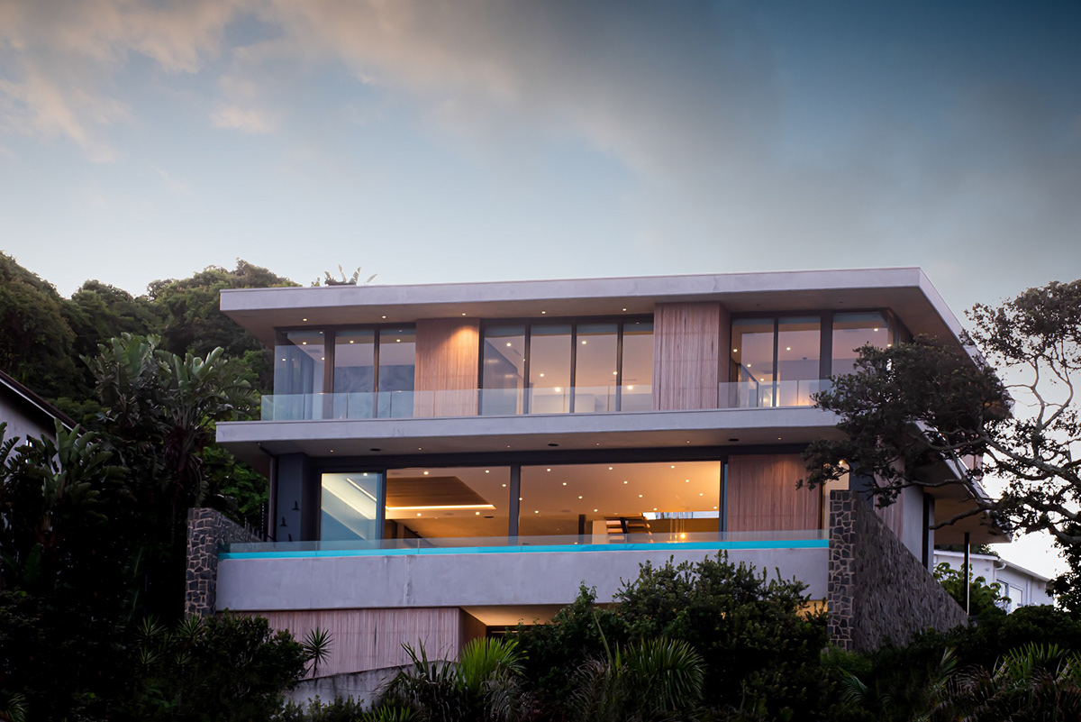 Adobe Portfolio Beach house UMHLOTI durban modern design architecture green Sustainable Sustainability concrete BLOC ARCHITECTS residential