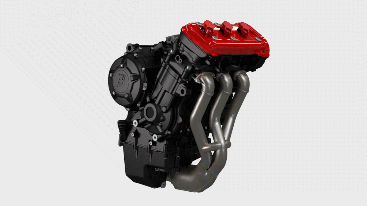 3D engine motorcycle MV mvagusta