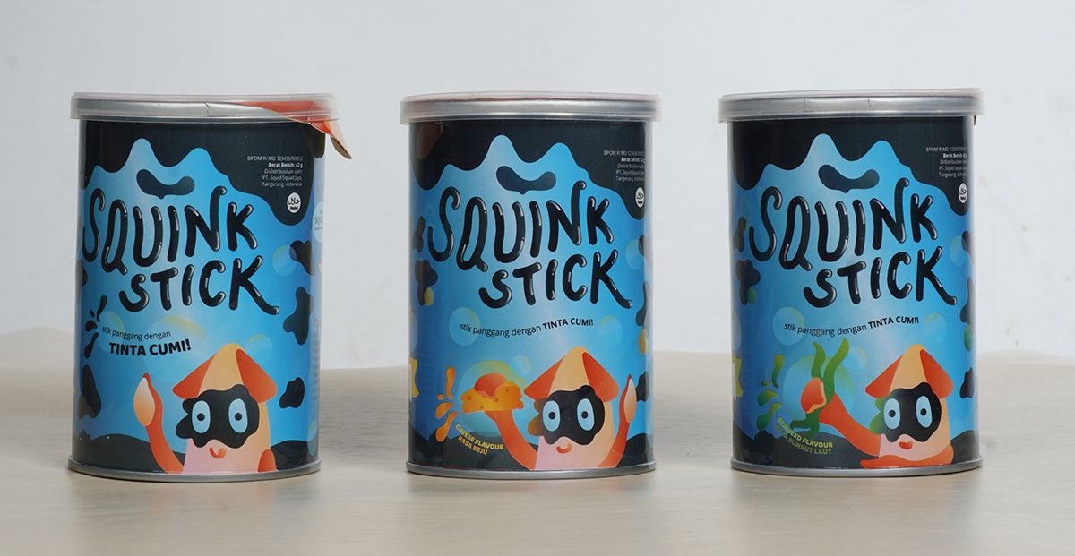 packagingdesign squidsnack squinkstick