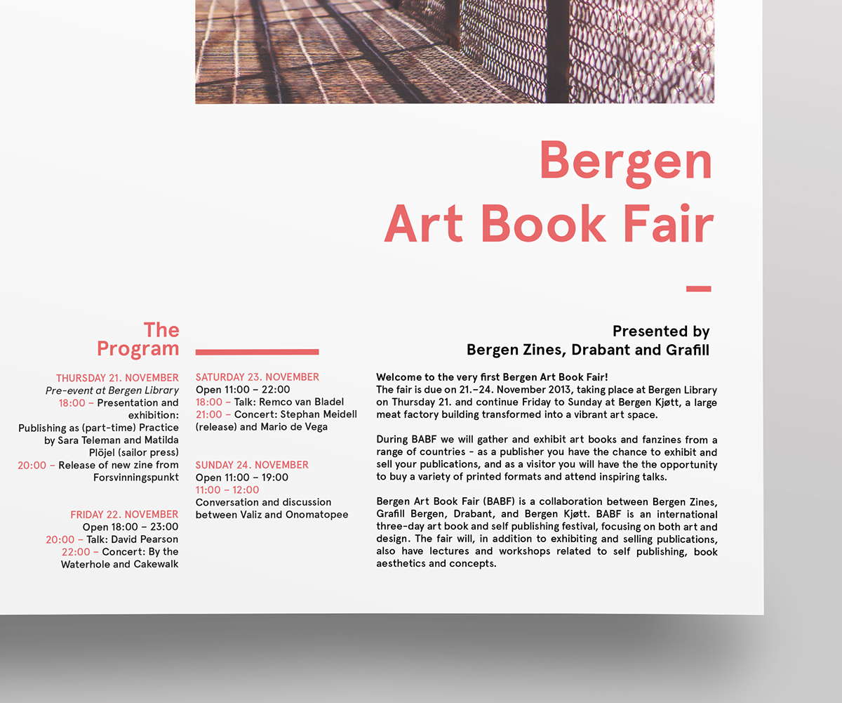 Bergen volda graphic design  poster minimalistic clean design
