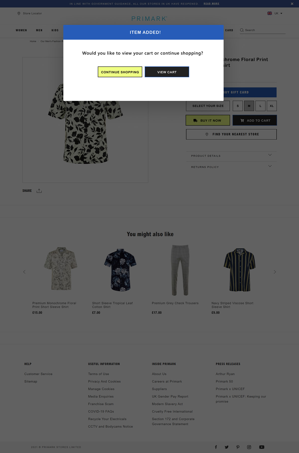 redesign e-Commerce website E-commerce Design Primark Web Design  Figma UI/UX ui design user interface prototype