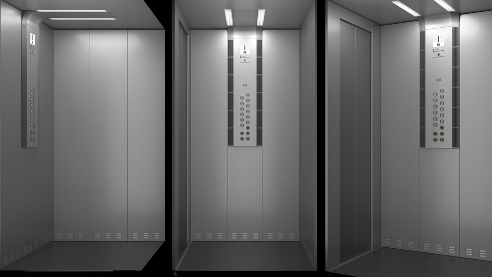 elevator lift equipment product design 3D rendering concept