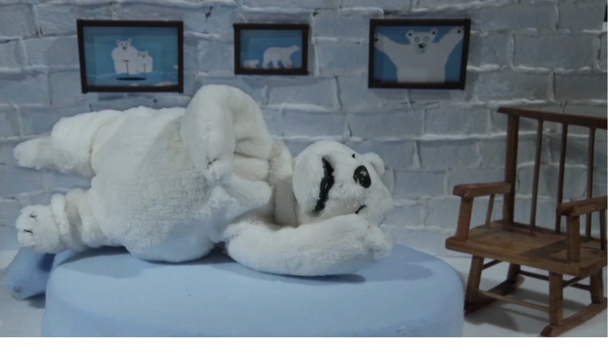 stopmotion Polar Bear animación progresiva animacion