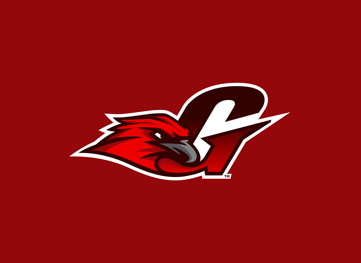 Goshen high school Redhawks red Hawks Antonio Zacarias bird Mascot nfl logos football basketball soccer indiana